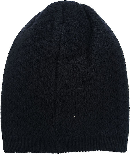 Beanie Unisex Beanie Knitted in Navy Blue color