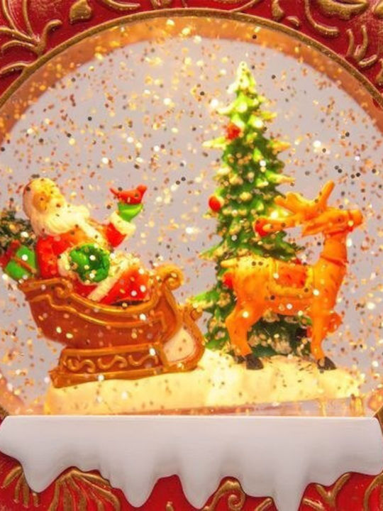 Christmas Snowball Illuminated with Santa Claus 17x20cm