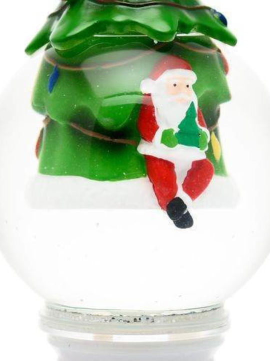 Christmas Snowball Illuminated with Santa Claus 11x23cm