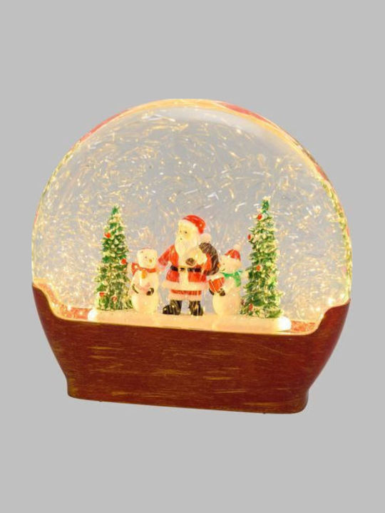 Christmas Snowball Illuminated with Santa Claus 19x20cm