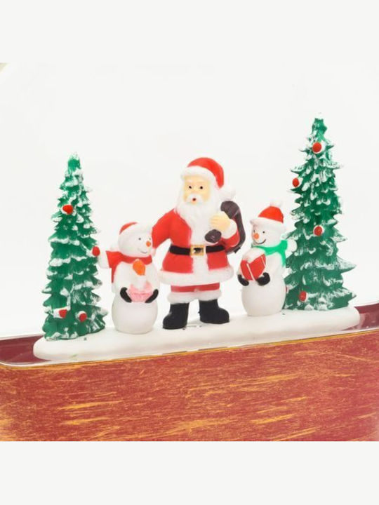 Christmas Snowball Illuminated with Santa Claus 19x20cm