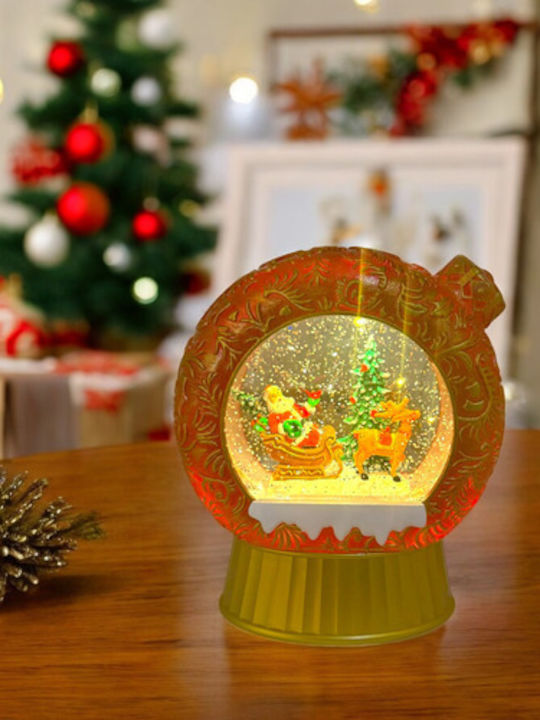 Christmas Snowball Illuminated with Santa Claus 17x20cm