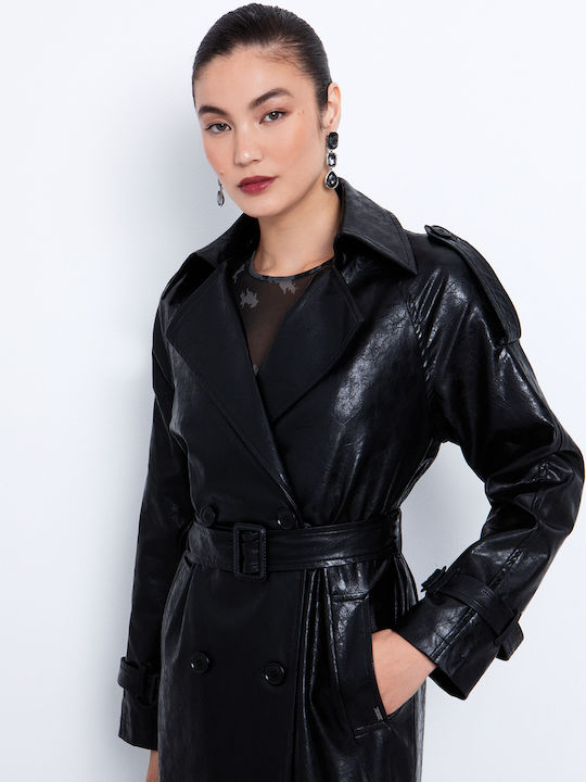 Women's Black Trench Coat