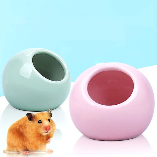 Κεραμική Φωλιά Hamster – Μ8xπ8xυ7cm – Ροζ
