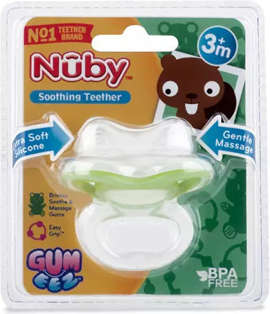 Nuby Suzeta Silicon roz pentru 0+ luni
