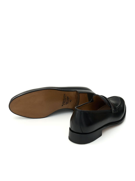 Leder Herren Mokassins in Schwarz Farbe
