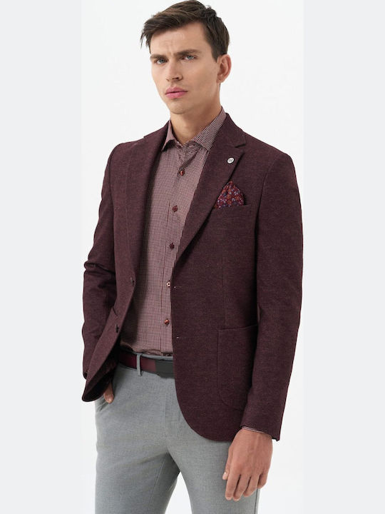Мъжко сако Burgundy