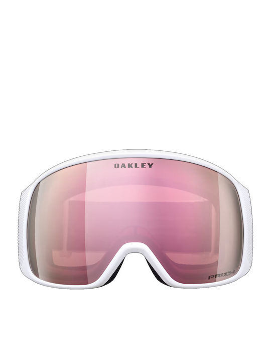 Oakley Flight Tracker L Ски & Сноуборд Маска Детска Бял с Леща в Цвят Розов Oakley Flight Tracker L Ски & Сноуборд Маска Детска Бял с Леща в Цвят Розов