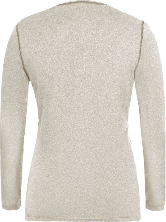 Jack Wolfskin Ισοθερμική Μπλούζα Μπεζ