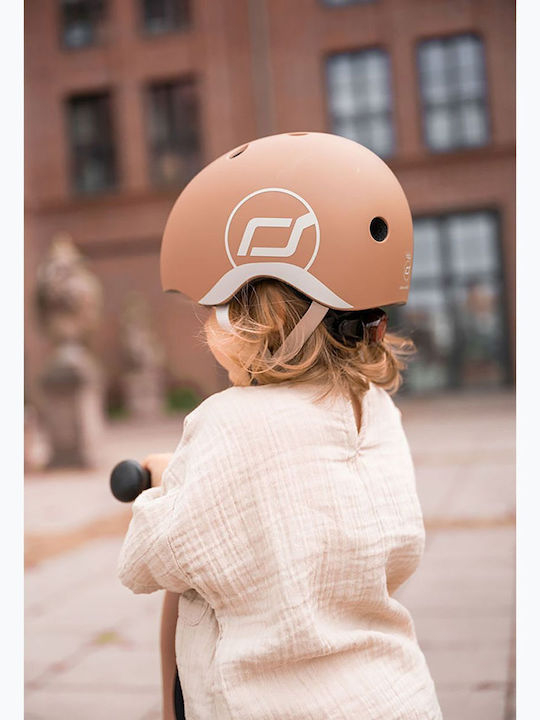 Scoot & Ride Παιδικό Κράνος για Ποδήλατο & Πατίνι Καφέ