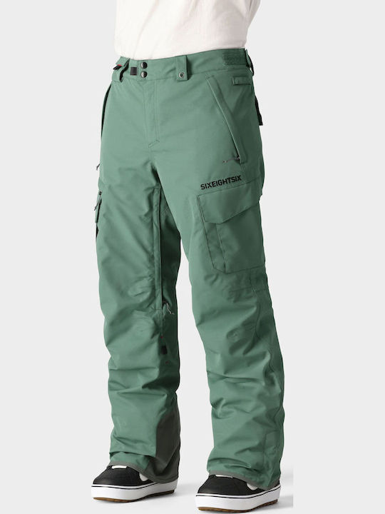 686 I-001925-57 Men's Trousers for Ski & Snowboard Green