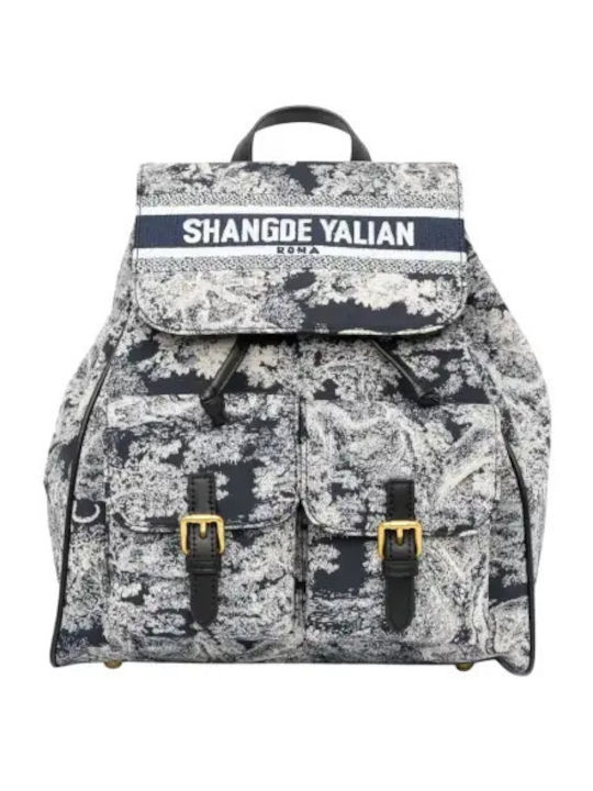 Women's Bag Backpack Black White