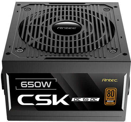 Antec CSK650DC 650W Μαύρο Τροφοδοτικό Υπολογιστή Full Wired 80 Plus Bronze