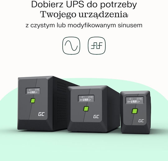 Green Cell UPSLP1400 UPS 2000VA 1400W