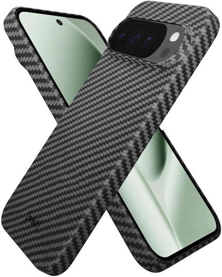 Калъф Google Pixel 10 Pro XL Nekit Fiber Твърд Съвместим с Magsafe Aramid Fiber 1 мм 1500d Kevlar Черен 8719246494642