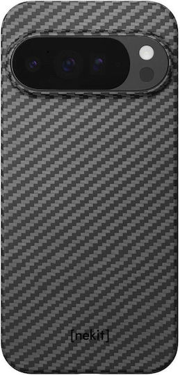 Калъф Google Pixel 10 Pro XL Nekit Fiber Твърд Съвместим с Magsafe Aramid Fiber 1 мм 1500d Kevlar Черен 8719246494642