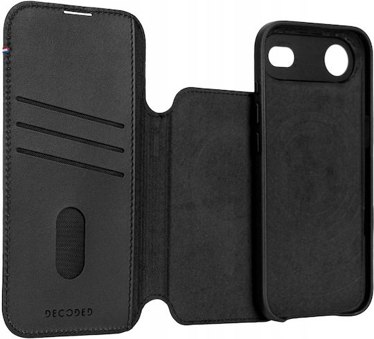 Decoded Detachable Wallet Piele / Tempered Glass / Plastic Negru (iPhone Air)