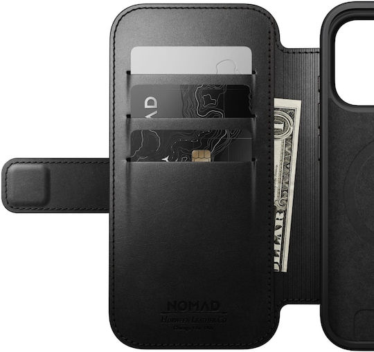 Nomad 360 Full Cover Δερμάτινο / Σιλικόνης 0.85mm με Λουράκι Μαγνητικό Μαύρο (iPhone 17 Pro)