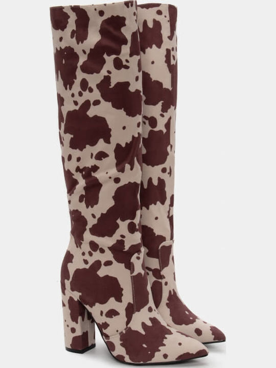 Leder Damenstiefel Braun