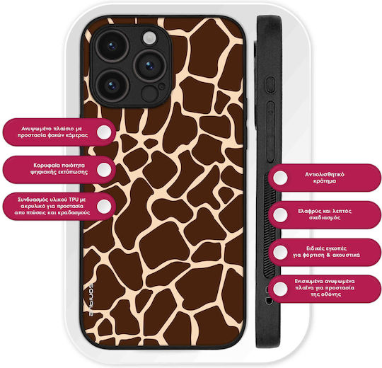 Sonique Animal Print Series Handyhülle Für OnePlus 12 5G Giraffe 01
