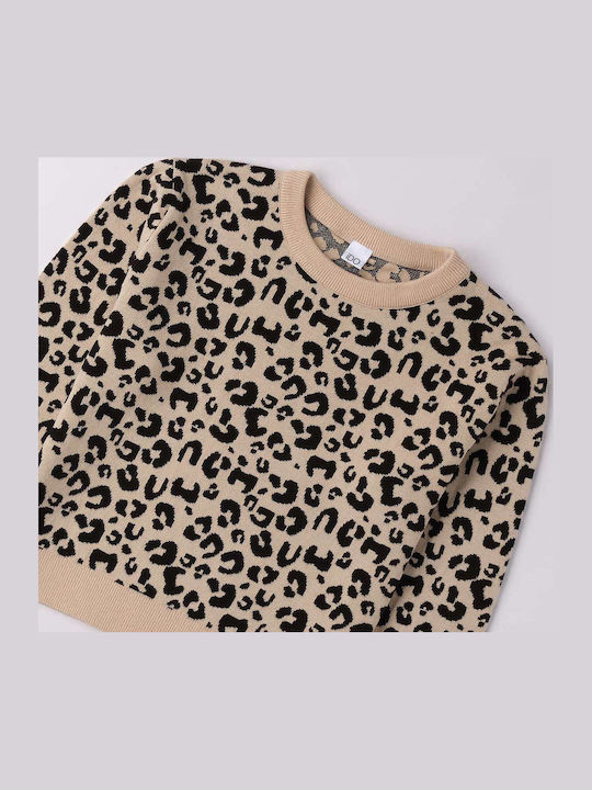 Kinderpullover Langarm Beige