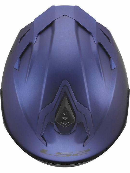 LS2 Challenger II FF817 Mat Navy Blue Мотоциклетна каска Full Face ECE 22.06 с Sunvisor