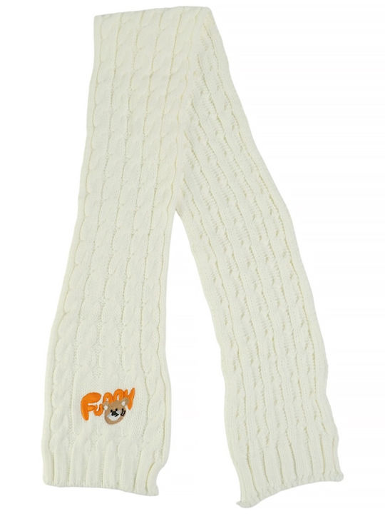 Kids Beanie Set with Scarf & Gloves Knitted Beige