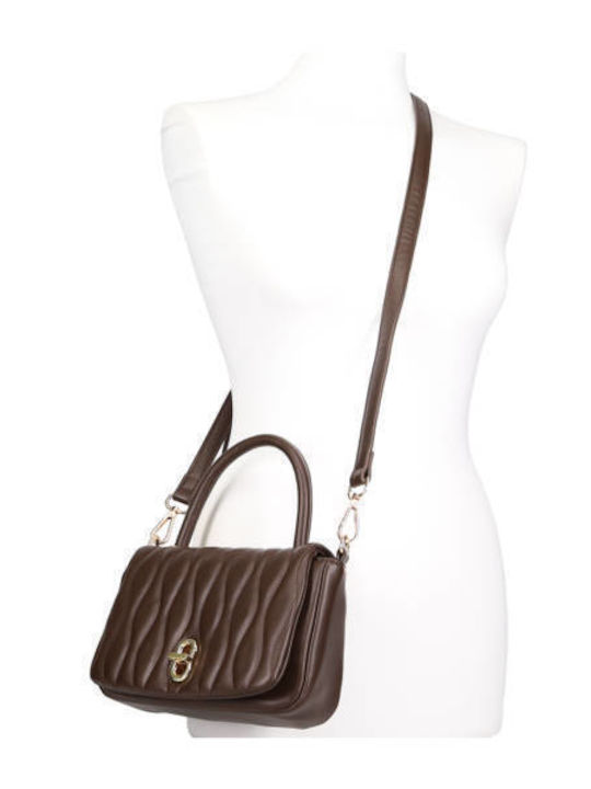 Women's Brown Flap Bag