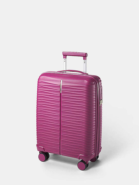 Paulter Cabin Travel Suitcase Fuchsia With 4 Wheels Height 55cm