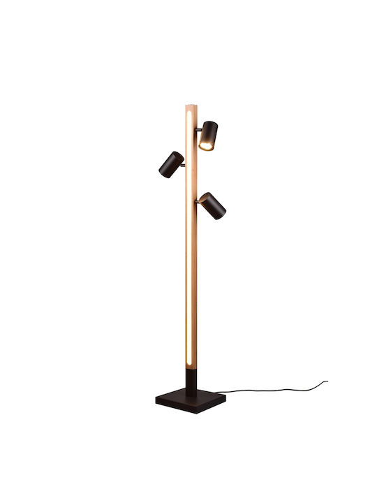 Trio Lighting Marley Φωτιστικό Δαπέδου Μαύρο