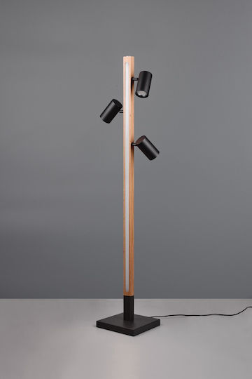 Trio Lighting Marley Floor Lamp Black