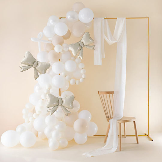 Balloons Beige Bows 3 Pieces