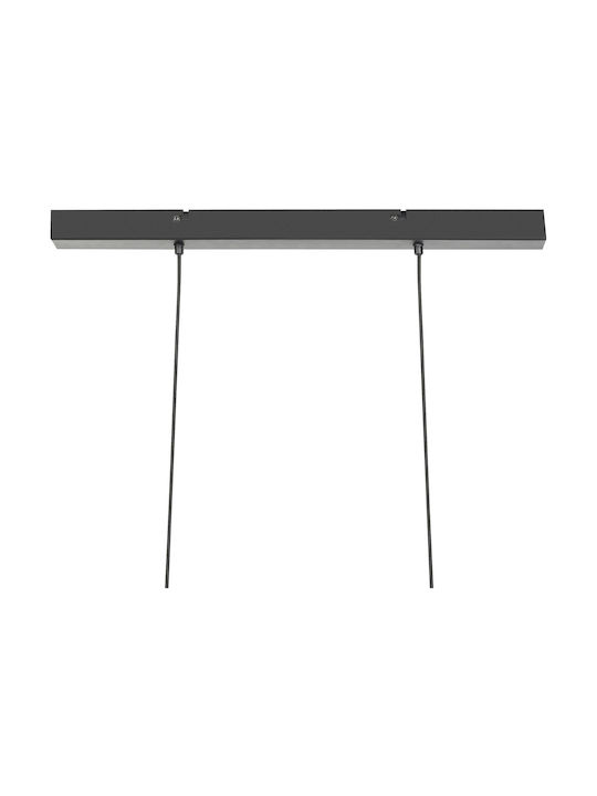 Beliani Hängelampe Schwarz