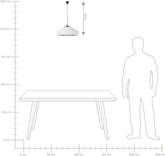 Beliani Pendant Light White