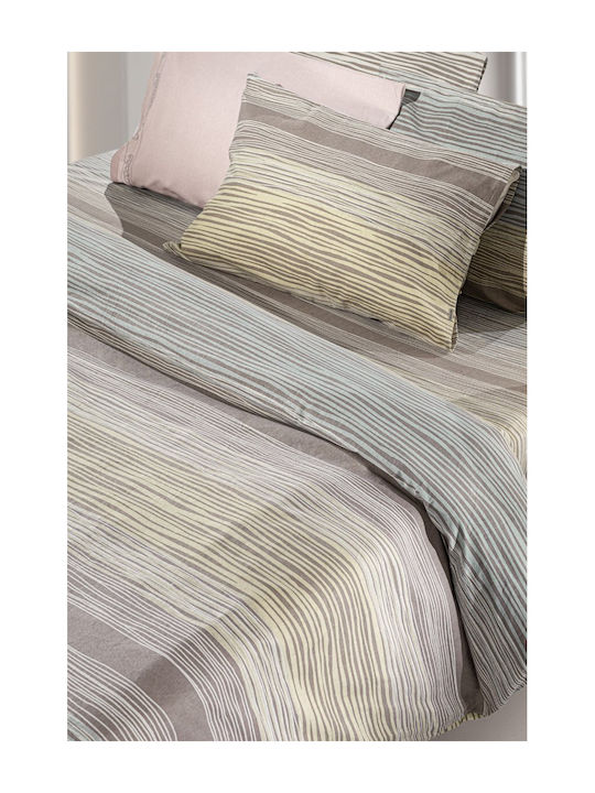Guy Laroche Set Cearșafuri King Size Flanel 270x265cm. Palma Palma 4buc