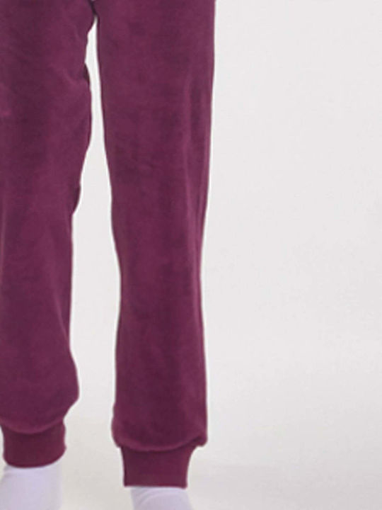 Joyce Kids' Pajamas Cotton Burgundy
