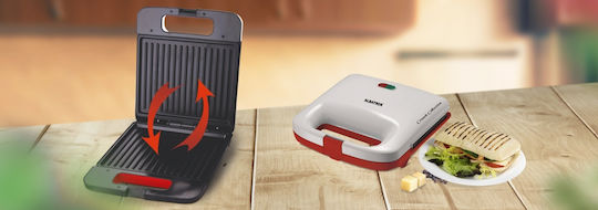 Albatros Sandwichmaker Grill 750W Rot