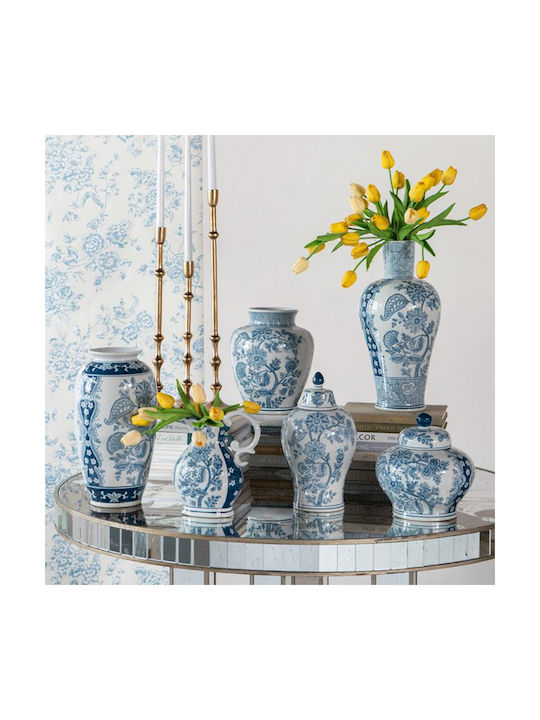 Artekko Decorative Vase Melania White 23x23x28cm