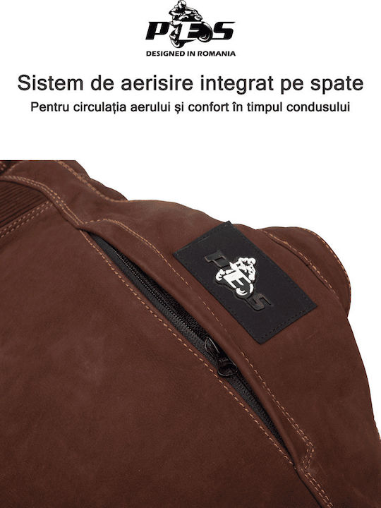 Urban Nubuck Мъжко Мотоциклетно яке Кожено Бежов