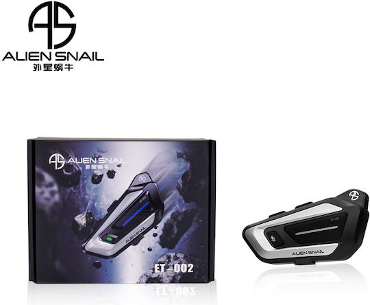 Alien Snail Earphone ET-002 Мотоциклетна комуникационна система за един каскет с Bluetooth