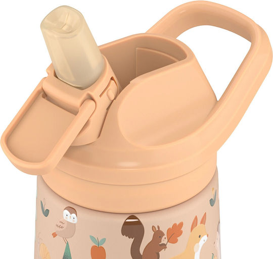 Cool Bottles Sticlă Pentru Copii Din Silicon Termos Kiddies Woodland Buddies 350ml