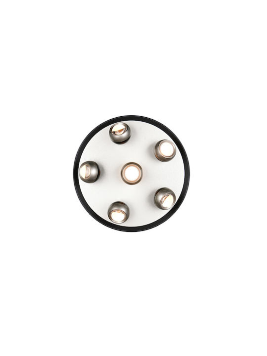 Trio Lighting Orbit Deckenleuchte Silber
