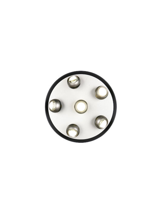 Trio Lighting Orbit Deckenleuchte Silber