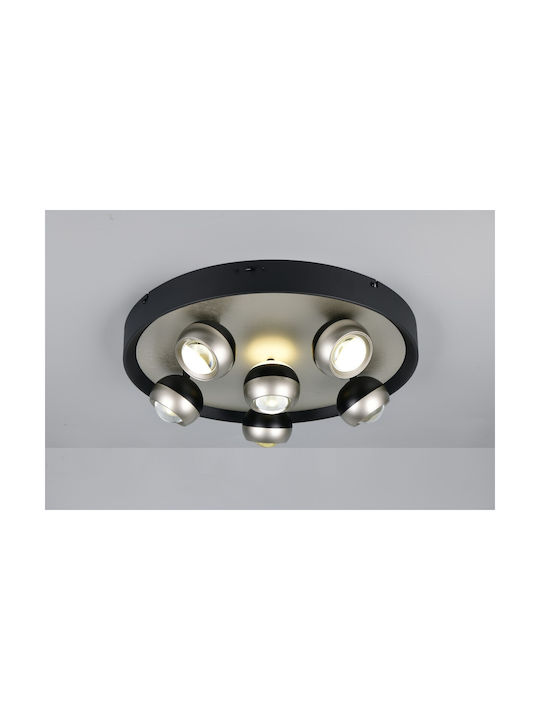 Trio Lighting Orbit Deckenleuchte Silber