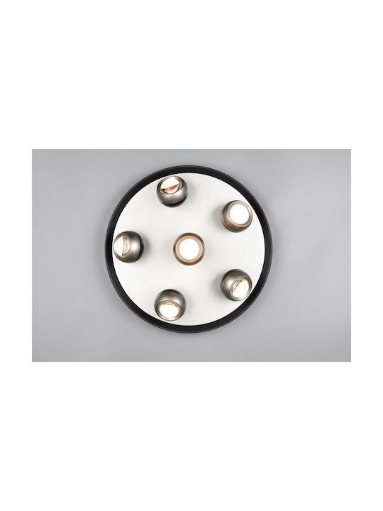 Trio Lighting Orbit Deckenleuchte Silber