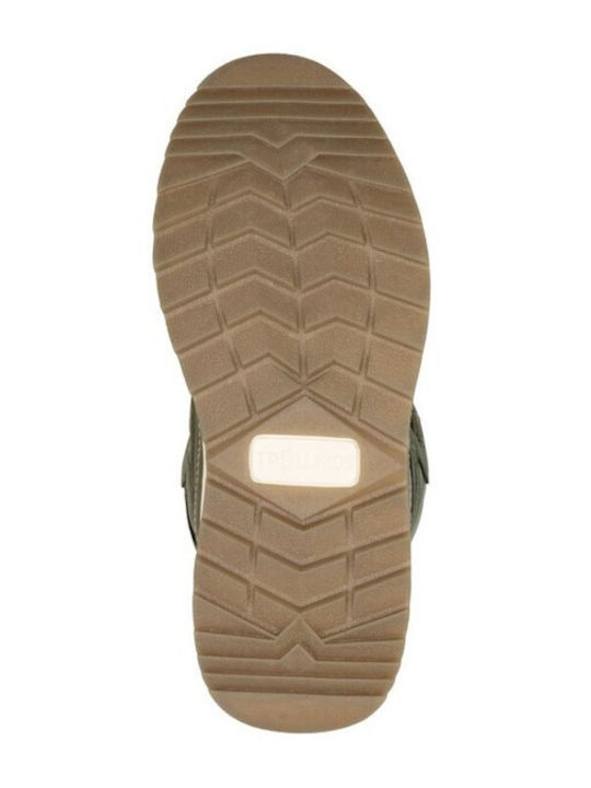 Kids Snow Boots with Velcro Green