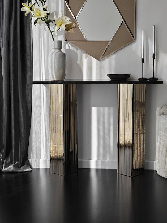 Wooden Console Table Bronze L105xW34xH80cm