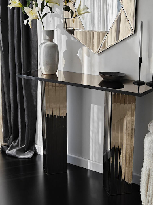 Wooden Console Table Bronze L105xW34xH80cm