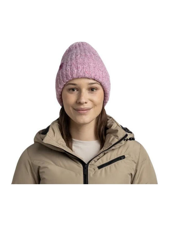 Eyla Beanie Unisex Fleece Σκούφος Πλεκτός σε Μωβ χρώμα