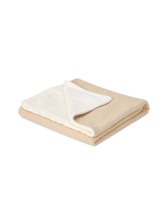 Little Dutch Blanket Cot Knitted Beige 110x140cm